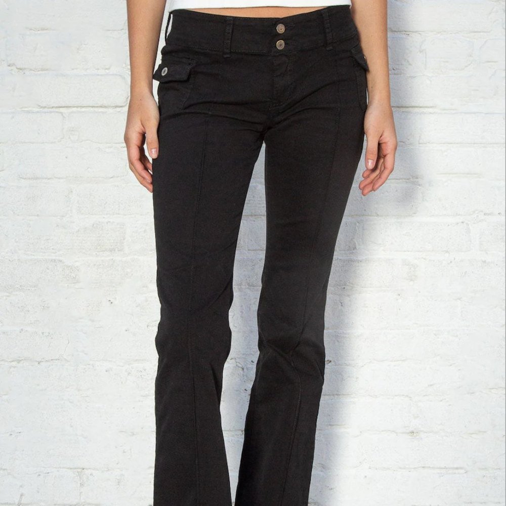 Brandy Melville Agatha Pants, Size S, Black
